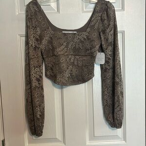 Altat’d state lace crop top new with tags size extra small